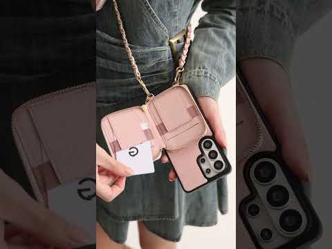 Allure Chain Series- Samsung Galaxy Magnetic Phone Case with Card Slots & Chain