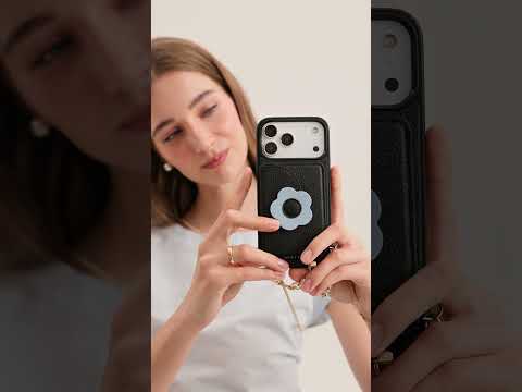 Slim Metal Chain- Magnetic Crossbody Phone Case with Card Holder