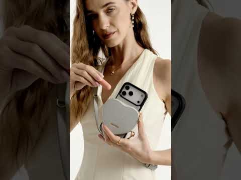 Morandi Grace Kit- iPhone Case with Strap & Zipper Heart Pouch