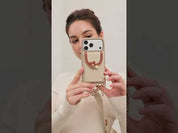 Vertical Wallet- iPhone Wallet Case with Webbing Strap