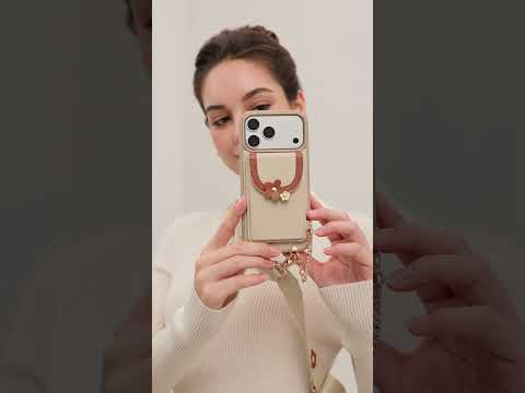 Vertical Wallet- iPhone Wallet Case with Webbing Strap