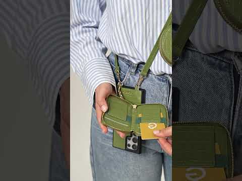 クロコダイルデザインセット - ラウンド型財布付きSamsung Galaxyウォレット電話ケース