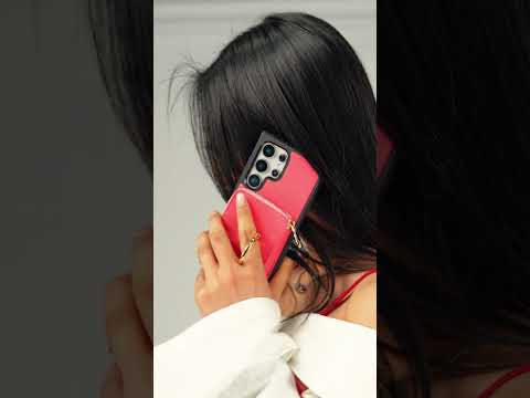 Original Design Set- Samsung Galaxy Crossbody Case With Round Pouch Set