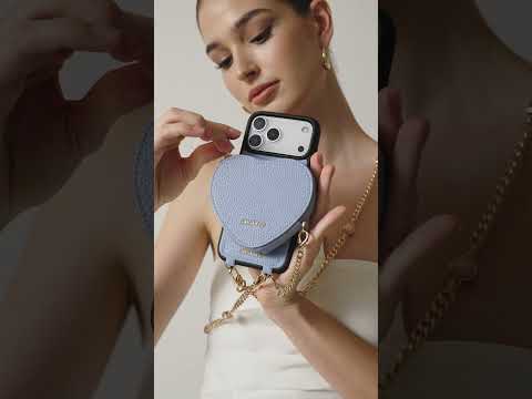 ハートメイトキット - マグネット式ウォレット付きiPhone17ProMaxケース用ストラップ