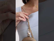 Allure Chain Series- Samsung Galaxy Magnetic Phone Case with Card Slots & Chain