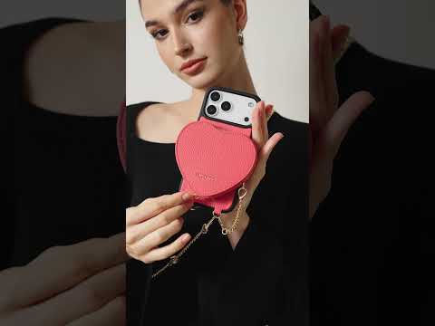 ハートメイトキット - マグネット式ウォレット付きiPhone17ProMaxケース用ストラップ