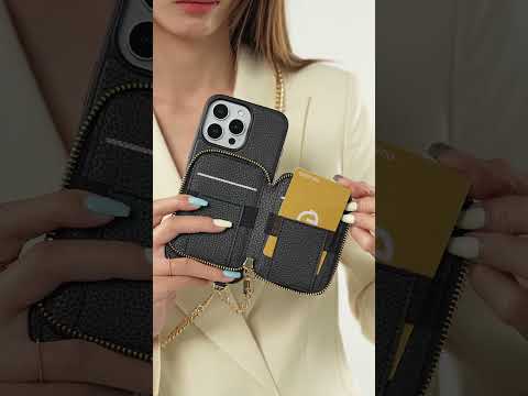 キャンディチェーンキット - マグネット式分離型ウォレットiPhoneケース（パールチェーン＆グリップ付き）
