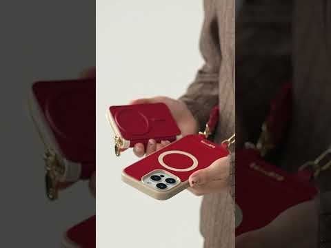 刺繍クラフトセット - 取り外し可能なワイヤレス充電クロスボディウォレット電話ケースラウンドポーチセット