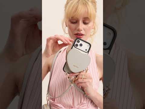 Heart Design Kit- Crossbody iPhone Case with Detachable Heart Pouch