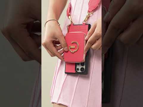 ユニークなデザインセット - Samsung Galaxy ワイヤレス充電ウェビングクロスボディ電話ケースラウンドポーチセット