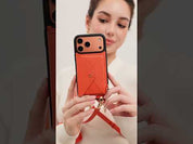 Envelope Design- Wallet Phone Case with Strap & AirPods Pouch