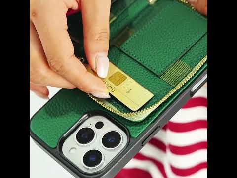 Unique Design Set- Detachable Crossbody Phone Case With Magsafe Wallet Round Pouch Set