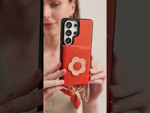 Bloom Pal- Samsung Galaxy Magnetic Wallet Case with Strap & Pouch