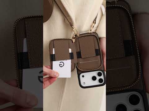 星空デザインギフトボックス入り ― モランディ調 取り外し可能ウォレット付きスマートフォンケース（ショルダーストラップ付き）