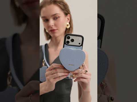 Roam Kit- iPhone Case with Magnetic Heart Pouch & Wide Strap