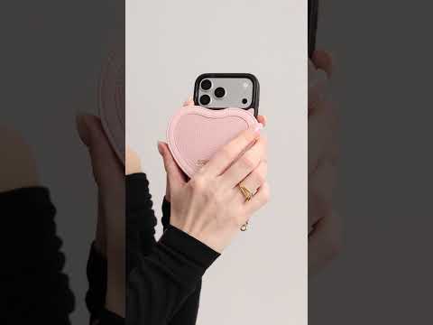 パッチハート - マグネットハートポーチ付きクロスボディiPhoneケース