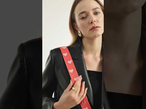 Heart Design Kit- Webbing Strap iPhone Case with Magnetic Pouch