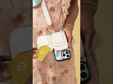 Aralma- Garden Theme Wallet Case with Strap & Pouch for iPhone