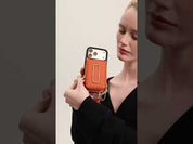 Original Design Set- Crossbody Square Stand Wallet Wireless Charging Phone Case Set