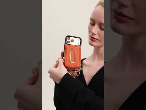 Original Design Set- Crossbody Square Stand Wallet Wireless Charging Phone Case Set