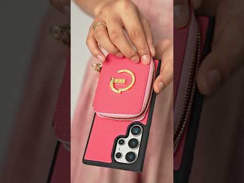 Personalised Style Kit- Samsung Phone Stand Wallet Phone Case for Wireless Charging