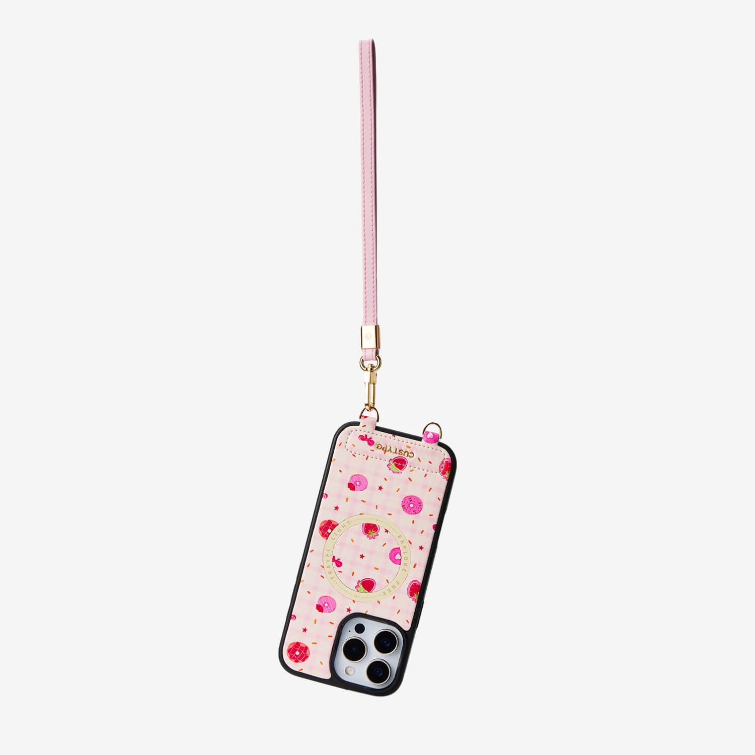 phone case with wristlet