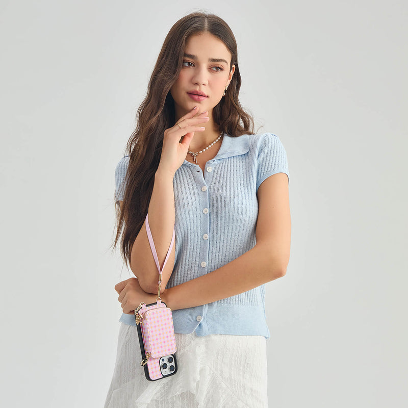 phone case with wristlet