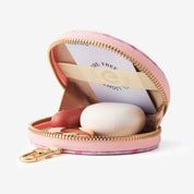 round makeup pouch