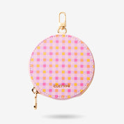 round pouch with zipper