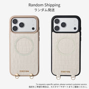 クロコダイルクラフトセット - 取り外し可能なワイヤレス充電ウォレットフォンケース