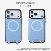 ハートデザインキット - ウェビングクロスボディとポーチ付きマグネット式スマホケース - iPhone 17 E