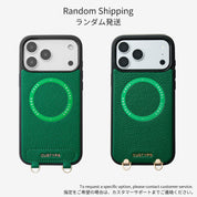 ハートデザインキット - ウェビングクロスボディとポーチ付きマグネット式スマホケース - iPhone 17 E
