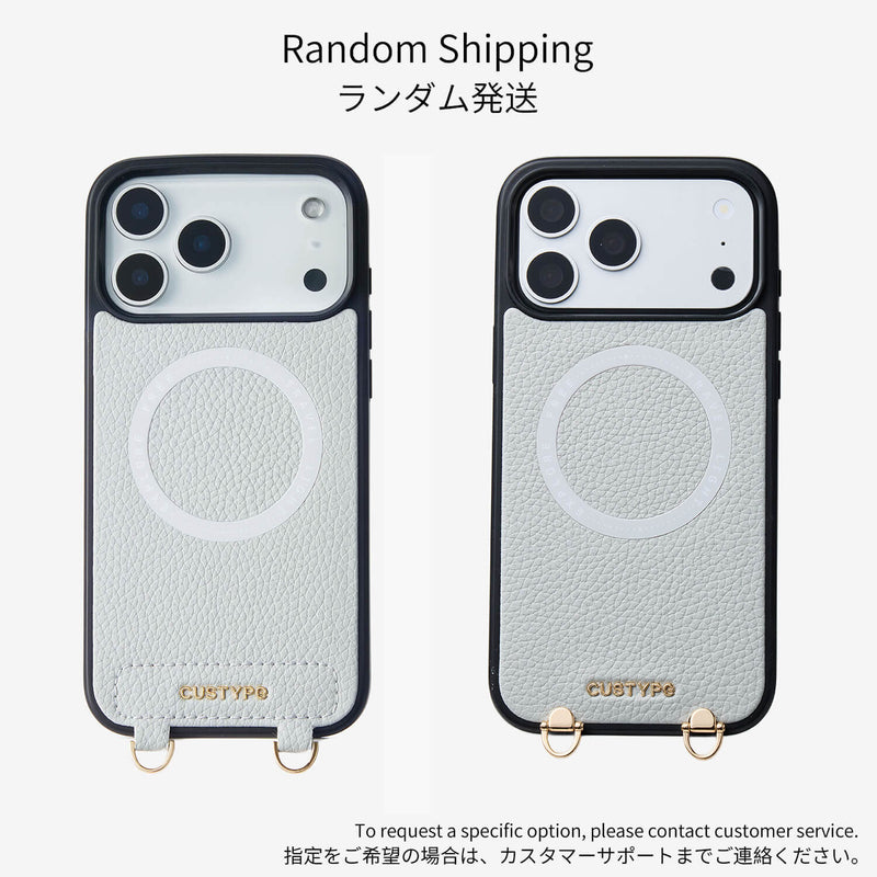 Original Design Set- Detachable Wireless Charging Crossbody Wallet Phone Case Round Pouch Set-Custype
