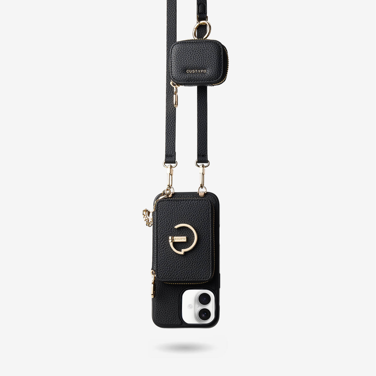 Original Design Set- Removable Wireless Charging Phone Case AirPods Pouch Set-Mobile Phone Cases-Custype
