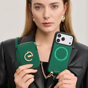 オリジナルデザインセット - 取り外し可能なワイヤレス充電電話ケース AirPods ポーチセット