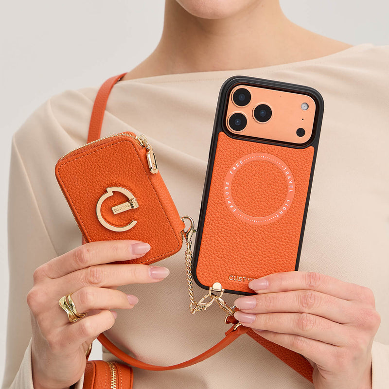 Original Design Set- Removable Wireless Charging Phone Case AirPods Pouch Set-Custype