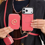 オリジナルデザインセット - 取り外し可能なワイヤレス充電電話ケース AirPods ポーチセット