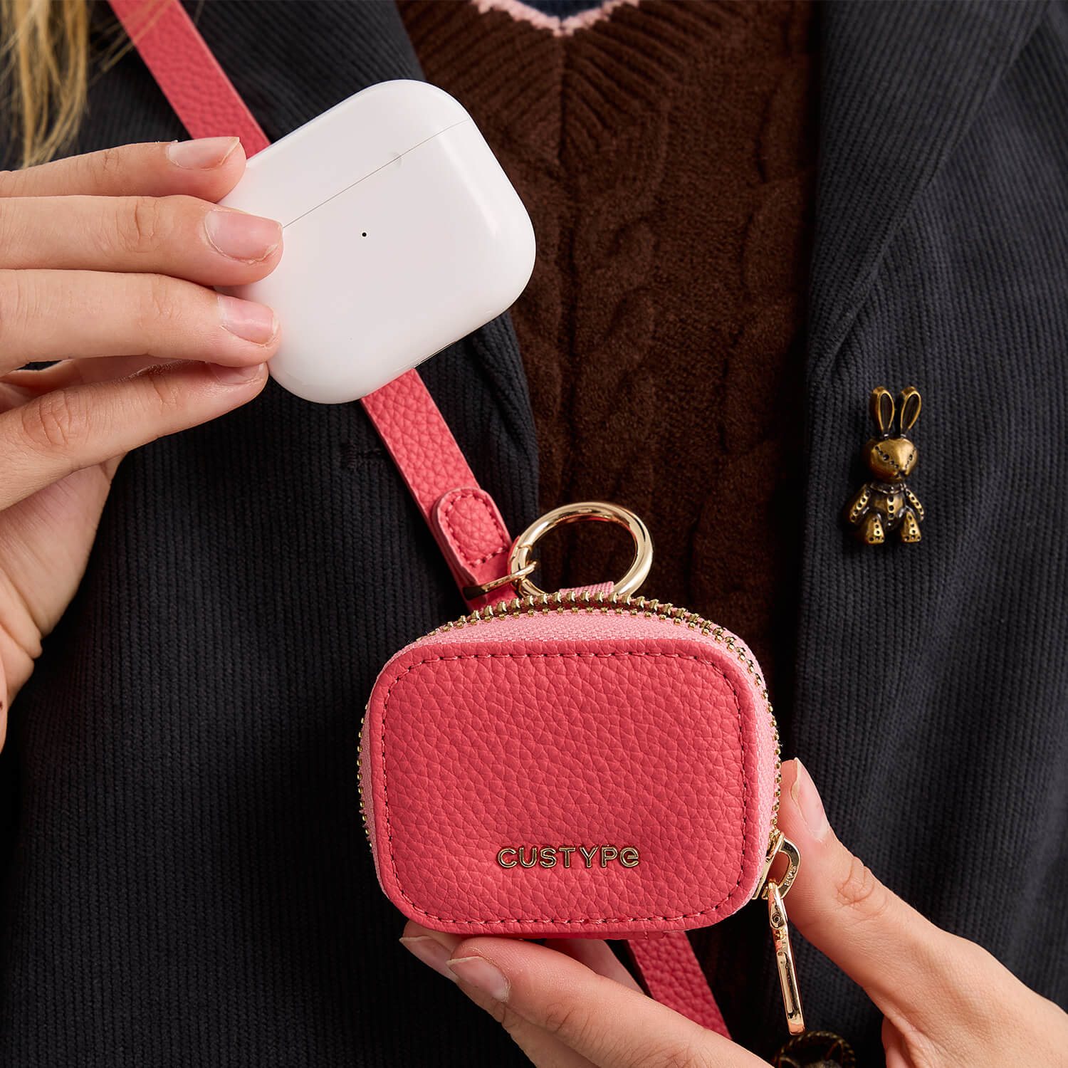 ウォレット、スタンド、ストラップ付きの女性向けiPhone 16 Proケース
