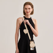 Roam Kit- iPhone Case with Magnetic Heart Pouch & Wide Strap