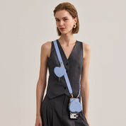 Roam Kit- iPhone Case with Magnetic Heart Pouch & Wide Strap