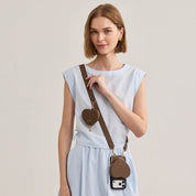 Roam Kit- iPhone Case with Magnetic Heart Pouch & Wide Strap