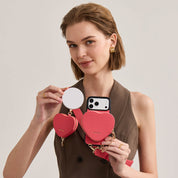 Roam Kit- iPhone Case with Magnetic Heart Pouch & Wide Strap