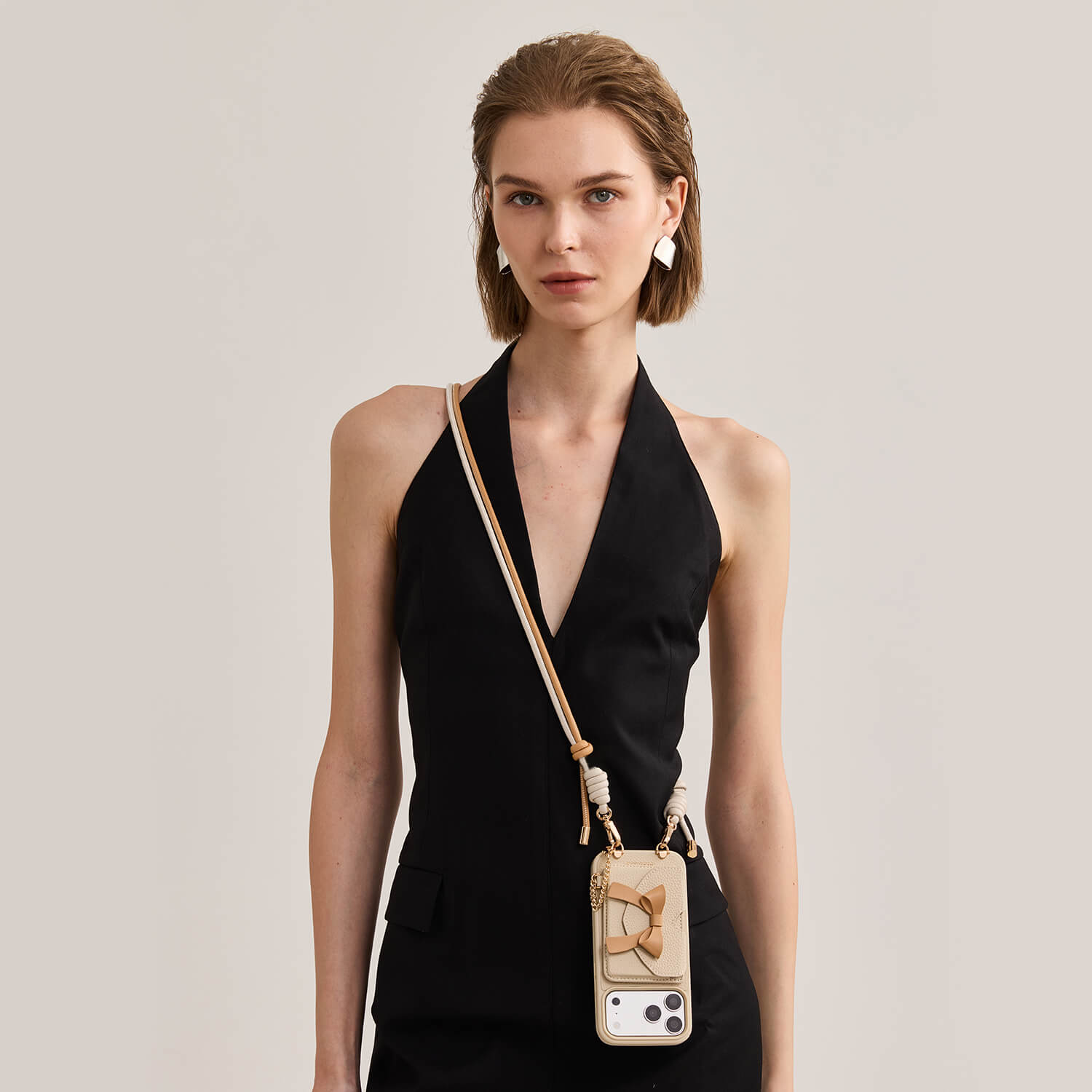 Rope Arc- Magnetic Wallet Phone Case with Adjustable Crossbody Strap