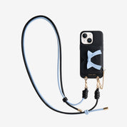 Rope Arc- Magnetic Wallet Phone Case with Adjustable Crossbody Strap