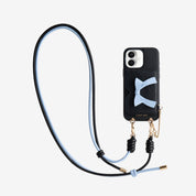 Rope Arc- Magnetic Wallet Phone Case with Adjustable Crossbody Strap