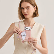 Rope Arc- Magnetic Wallet Phone Case with Adjustable Crossbody Strap