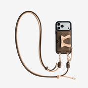 Rope Arc- Magnetic Wallet Phone Case with Adjustable Crossbody Strap