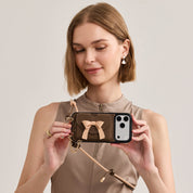 Rope Arc- Magnetic Wallet Phone Case with Adjustable Crossbody Strap