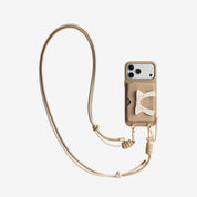 Rope Arc- Magnetic Wallet Phone Case with Adjustable Crossbody Strap