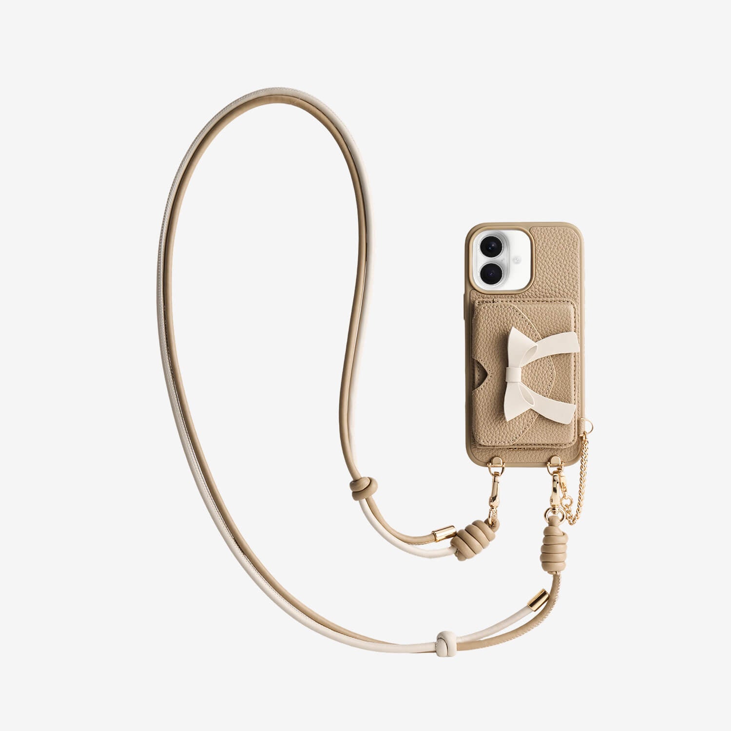 Rope Arc- Magnetic Wallet Phone Case with Adjustable Crossbody Strap